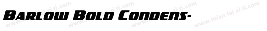 Barlow Bold Condens字体转换